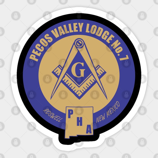 Pecos Valley Lodge #7 Sticker by Brova1986